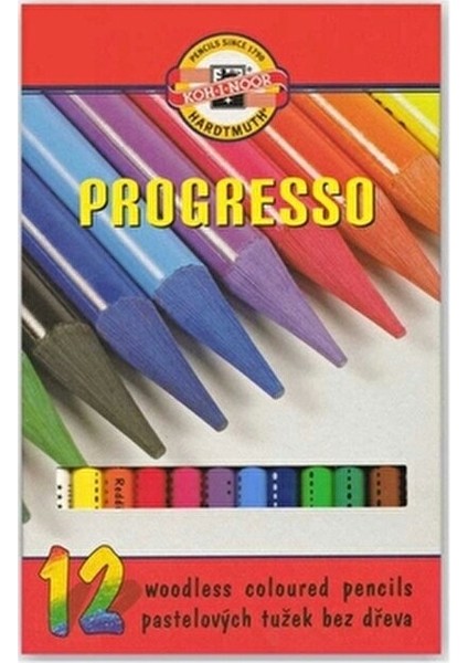 Progresso Kuru Boya Kalemi 12'li Set Farklı Renk Seçenekleriyle Yaratıcılığınızı Geliştirin modelleri