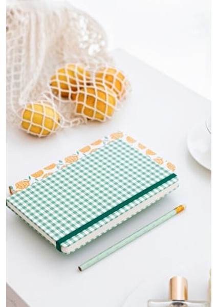 Lastikli Çizgili Defter 2'li 13 x 21 cm Sarı Limon Desenli ve Yeşil Kareli fırsatları