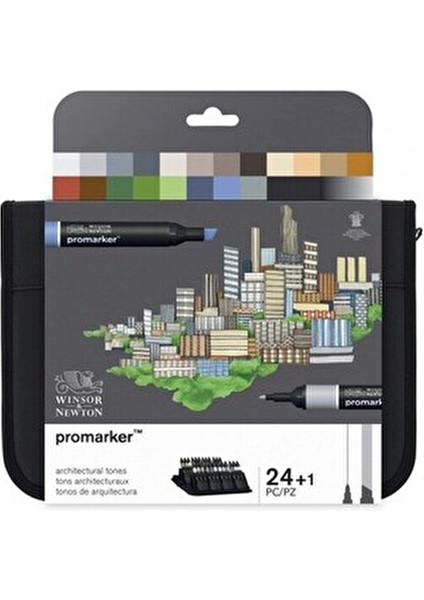 Promarker Çift Uçlu Keçeli Kalem 24'lü Geniş Renk Seçeneği ile Sanatçılar İçin fırsatları