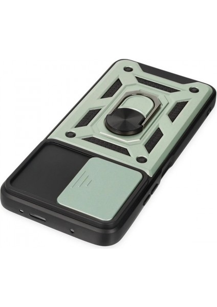 Xiaomi Poco X3 Gt Kılıf Pars Lens Yüzüklü Silikon - Yeşil fırsatları