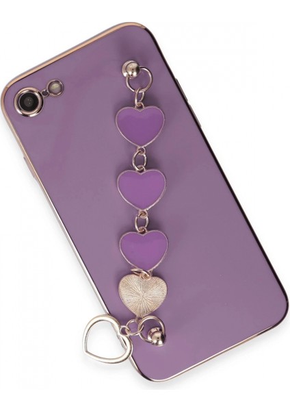 iPhone 7 Kılıf Esila Silikon - Mor modelleri