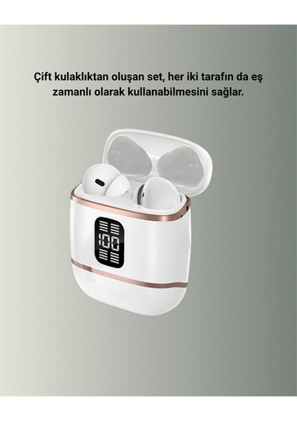 Depomix Bluetooth 5.3 Kulaklık – 4 Adet, Çift Kulaklıklı, Dijital Göstergeli, Anc + Enc fırsatları