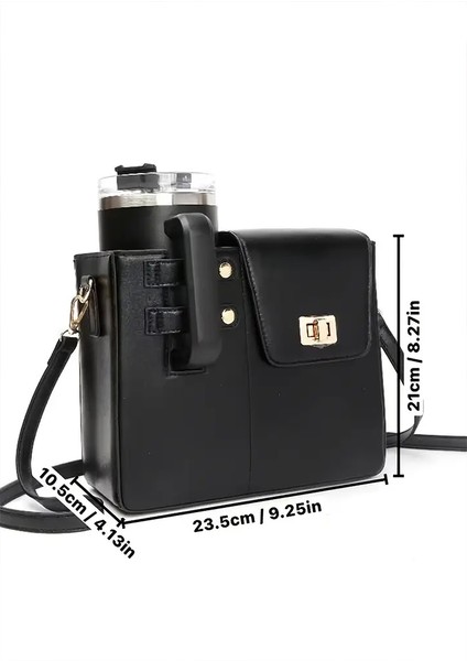 Deri Su Şişesi ve Termos Kahve Bardağı Çantası Su Bardağı Tutucu Çok Amaçlı Taşıma Çantası fiyatları