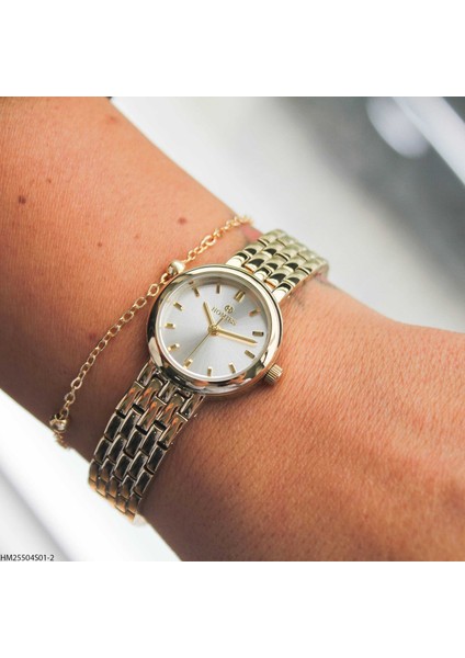 HM25504S01-2 Çelik Kordonlu Kadın Kol Saati modelleri