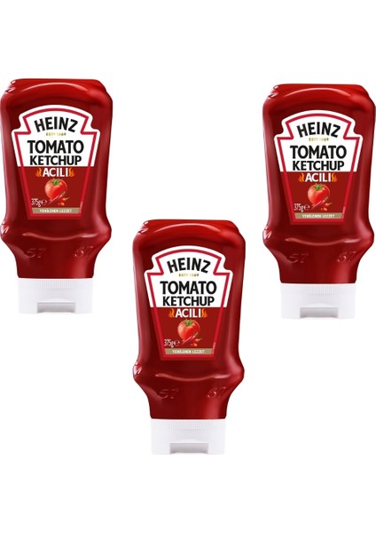 Tomato Ketchup Acılı Ketçap 375 gr x 3 Adet fiyatları
