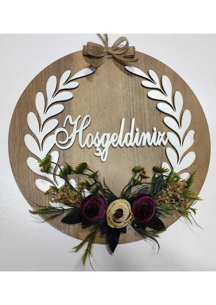Ahşap Kapı Süsü Duvar Süsü ve Kapı, Duvar Dekoru 28*28 cm