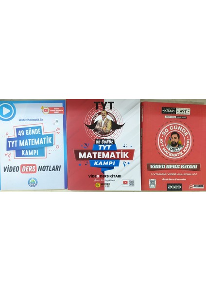 55 Günde Tyt Matematik Kampı Video Ders Kitabı+49 Günde Tyt Matematik Kamp+90 Günde Ayt Matematik Kamp