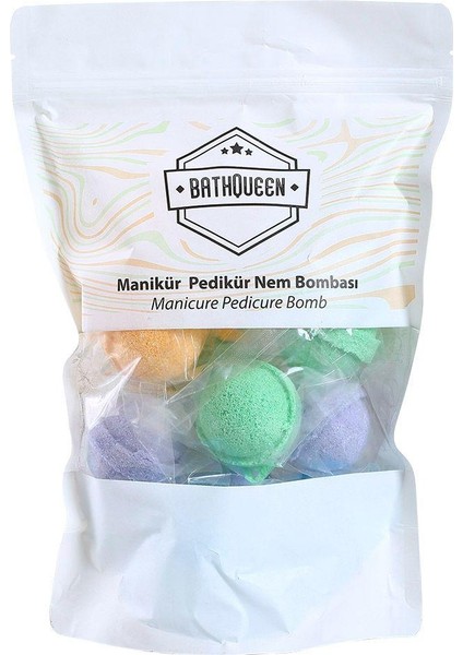Bathqueen Nem Bombası - 12 Adet 45gr - Manikür & Pedikür - Spa - Nemlendirici - Tazeleyici (EPSOM SALT) fırsatları