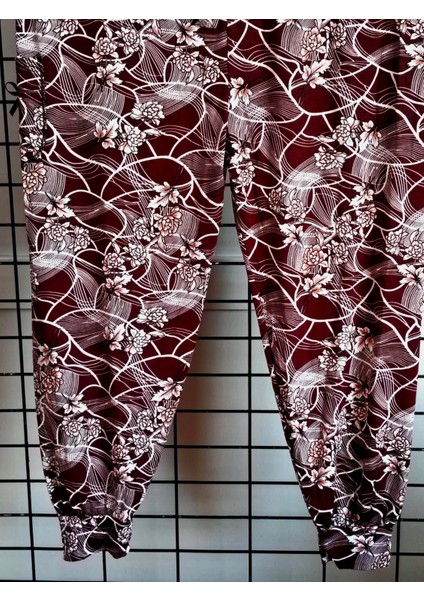 Kadın Bayan Battal Büyük Beden Viskon Süet Kumaş Bel Lastikli Eşofman Pijama Altı Pantolon Bol Rahat Kalıp 60 Ile 90 Kiloğrama Kadar Olur Standart Beden fırsatları