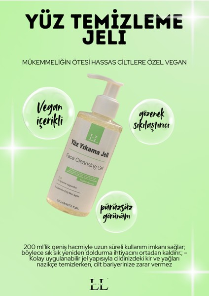Yüz Temizleme Jeli 200 ml Mükemmeliğin Ötesi Yağlı Ciltlere Özel Vegan