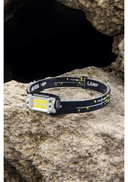 Depomix Kafa Lambası El Fenerli Kamp Lambası USB Şarjlı Esnek Lamba