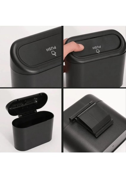 Araç Içi Çok Amaçlı Kapaklı Çöp Kutusu