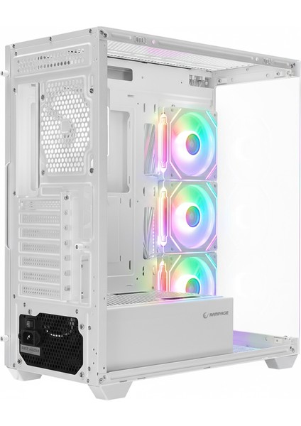 Hydra V4 750W 80 Plus Bronze Beyaz 4X12CM Rgb Fan Atx Mid-T Gaming Oyuncu Kasası fiyatları