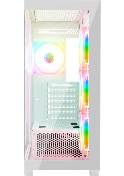 Hydra V4 750W 80 Plus Bronze Beyaz 4X12CM Rgb Fan Atx Mid-T Gaming Oyuncu Kasası