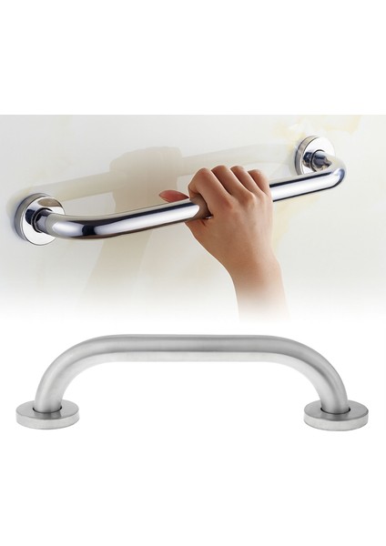 Banyo Tutunma Barı Paslanmaz Çelik 40 cm Vidalı Duvar Tipi Destek Barı Engelli Güvenlik Tutacağı modelleri