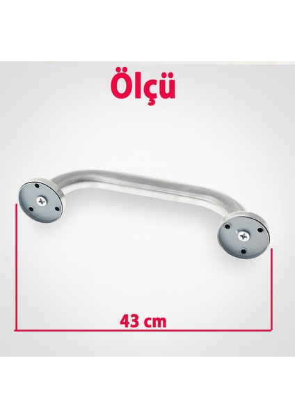 Banyo Tutunma Barı Paslanmaz Çelik 40 cm Vidalı Duvar Tipi Destek Barı Engelli Güvenlik Tutacağı indirimleri