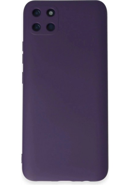 Realme C11 Kılıf Nano Içi Kadife Silikon - Mor