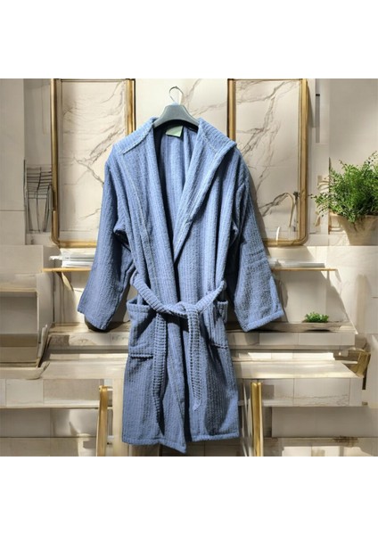 Bornoz Desenli Kumaş Kapüşonlu %100 Pamuk modelleri