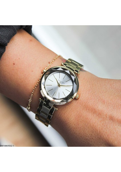 HM18869S02-1 Çelik Kordonlu Kadın Kol Saati modelleri