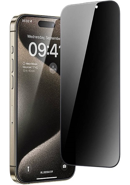 Apple iPhone 15 Pro Max Prıvacy Mat Seramik Ekran Koruyucu