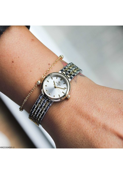 HM25504S01-3 Çelik Kordonlu Kadın Kol Saati modelleri
