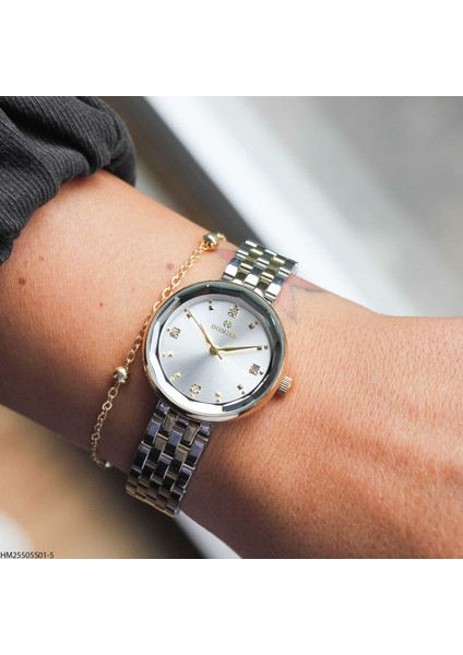 HM25505S01-5 Çelik Kordonlu Kadın Kol Saati modelleri