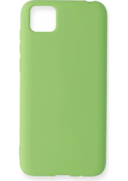 Huawei Y5P Kılıf Nano Içi Kadife Silikon - Yeşil