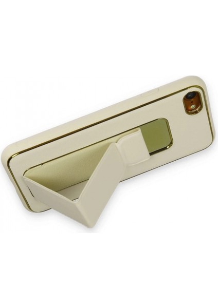 iPhone 7 Kılıf Coco Deri Standlı Kapak - Beyaz fiyatları