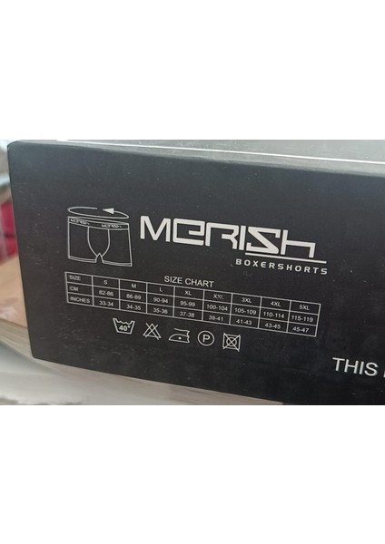 Merish Iç Giyim Erkek Boxer Likralı Karışık 12'li Premium Paket , 4 Renk 12 Li Paket Erkek Boxer