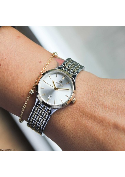 HM25506S01-3 Çelik Kordonlu Kadın Kol Saati modelleri