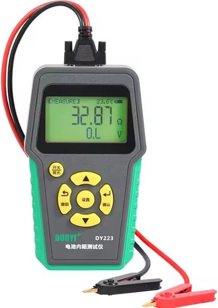 Duoyı DY223 Akü Iç Direnç Test Cihazı 4 Telli Kelvin Test - Kurşun Asit, Lityum, Ni-Cd ve Alkalin Piller Uyuml
