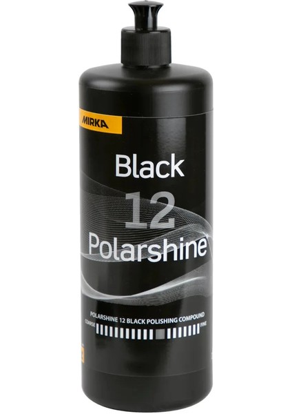 Polarshine® 12 Siyah Polisaj Ürünü – Hologramsız, Derin Parlaklık - 1 Lt