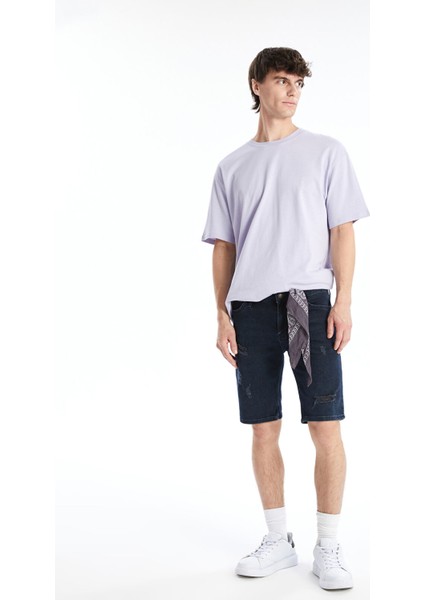 Yeni Sezon Skinny Fit Erkek Jean Şort