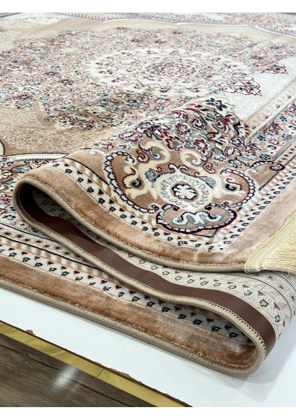 Etnik Desen Ipek Halı Gül Kurusu fırsatları