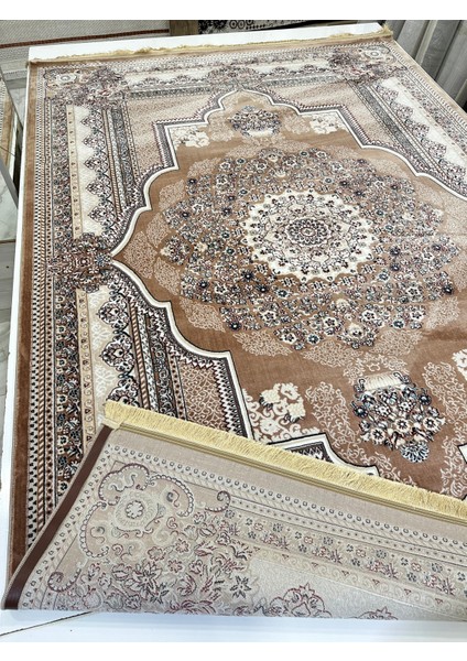 Etnik Desen Ipek Halı Gül Kurusu indirimleri