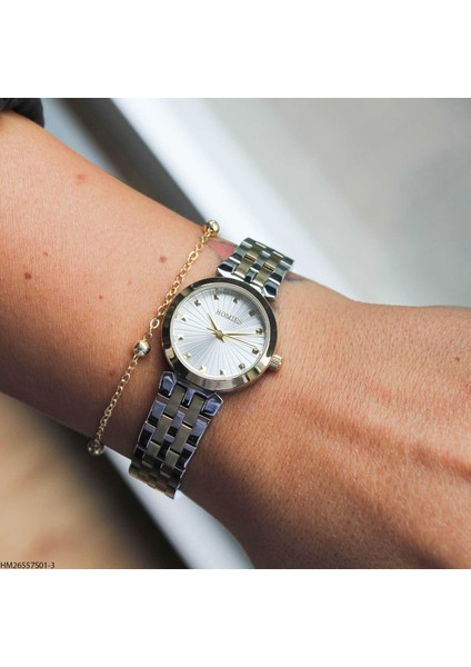 HM26557S01-3 Çelik Kordonlu Kadın Kol Saati modelleri