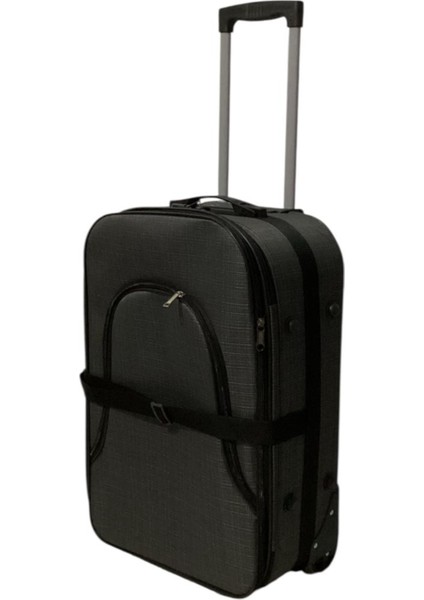 2 Tekerli Önden Kemerli ve Körüklü Orta Boy Valiz 65 cm