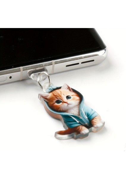 Iphone Sevimli Kedi Desenli Toz Koruma Tıpası - Iphone Uyumlu Silikon Port Kapağı fırsatları