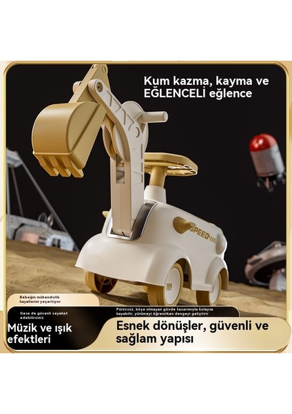 Çocuk Ekskavatör Slayt Denge Arabası (Yurt Dışından) fiyatları