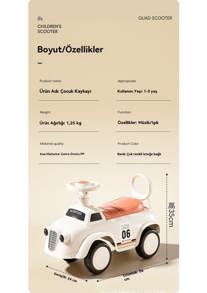 Çocuk Scooter Bebek Denge Arabası (Yurt Dışından) indirimleri