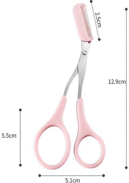 Msa-Shop Kavisli Kaş Kirpik Düzeltici Bıyık Alma Taraklı Kaş Makası Yüz Bakım Seti Makas modelleri