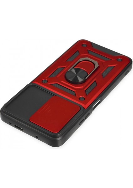 Xiaomi Poco X3 Gt Kılıf Pars Lens Yüzüklü Silikon - Kırmızı fırsatları