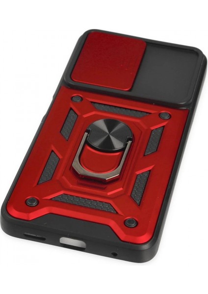 Xiaomi Poco X3 Gt Kılıf Pars Lens Yüzüklü Silikon - Kırmızı indirimleri