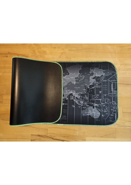 70X30 cm Fosforlu Dikişli Siyah Dünya Kaydırmaz Taban Speed Yüzey Oyuncu Mouse Pad modelleri