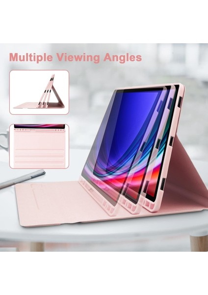 Samsung Galaxy Tab S10 Lite Rgb LED Işıklı Türkçe Karakterli Bluetooth Özellikli Kalemlikli Klavyeli Kılıf SM-X400 fırsatları