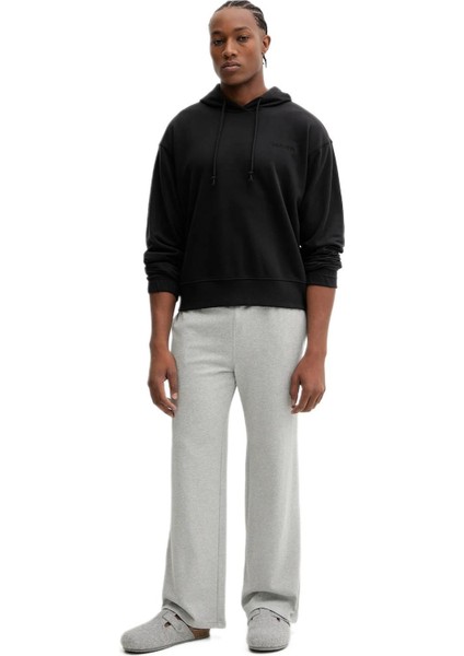 Erkek Siyah Hoodie Uzun Kollu Kapüşonlu Sweatshirt LV00NM2930 fiyatları