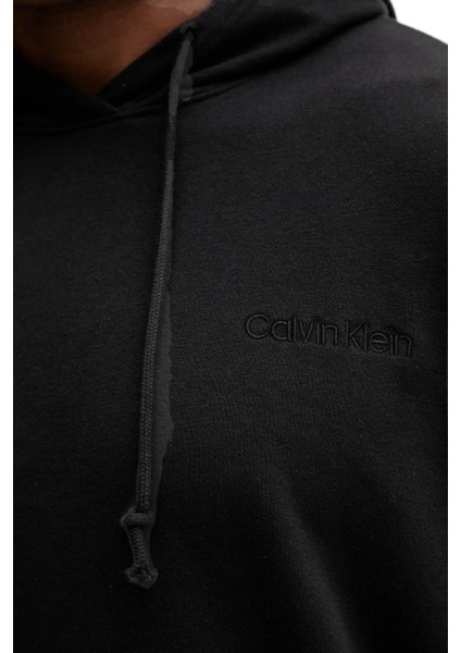 Erkek Siyah Hoodie Uzun Kollu Kapüşonlu Sweatshirt LV00NM2930 fırsatları