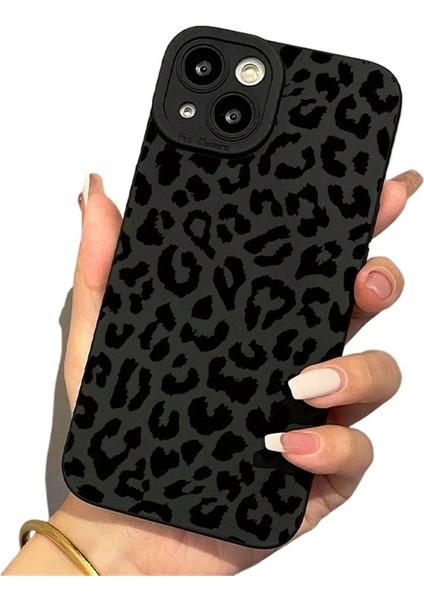 Apple Cep Telefonu Kılıfı IPHONE13MINI Siyah Ince Delikli Tam Kapak Için Uygun Kişiselleştirilmiş Leopar Deseni (Yurt Dışından)