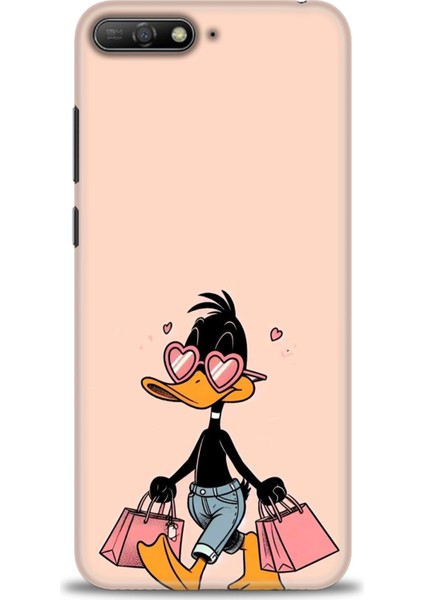 Huawei Y6 2018 Kılıf Hd Baskılı Kılıf + Nano Tam Kaplayan Ekran Koruyucu 405