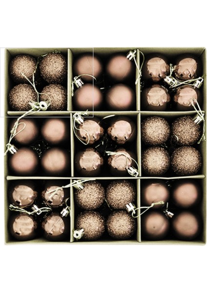 Yılbaşı Ağaç Süsü 72 Parça Süsleme Seti Şampanya Renk fiyatları